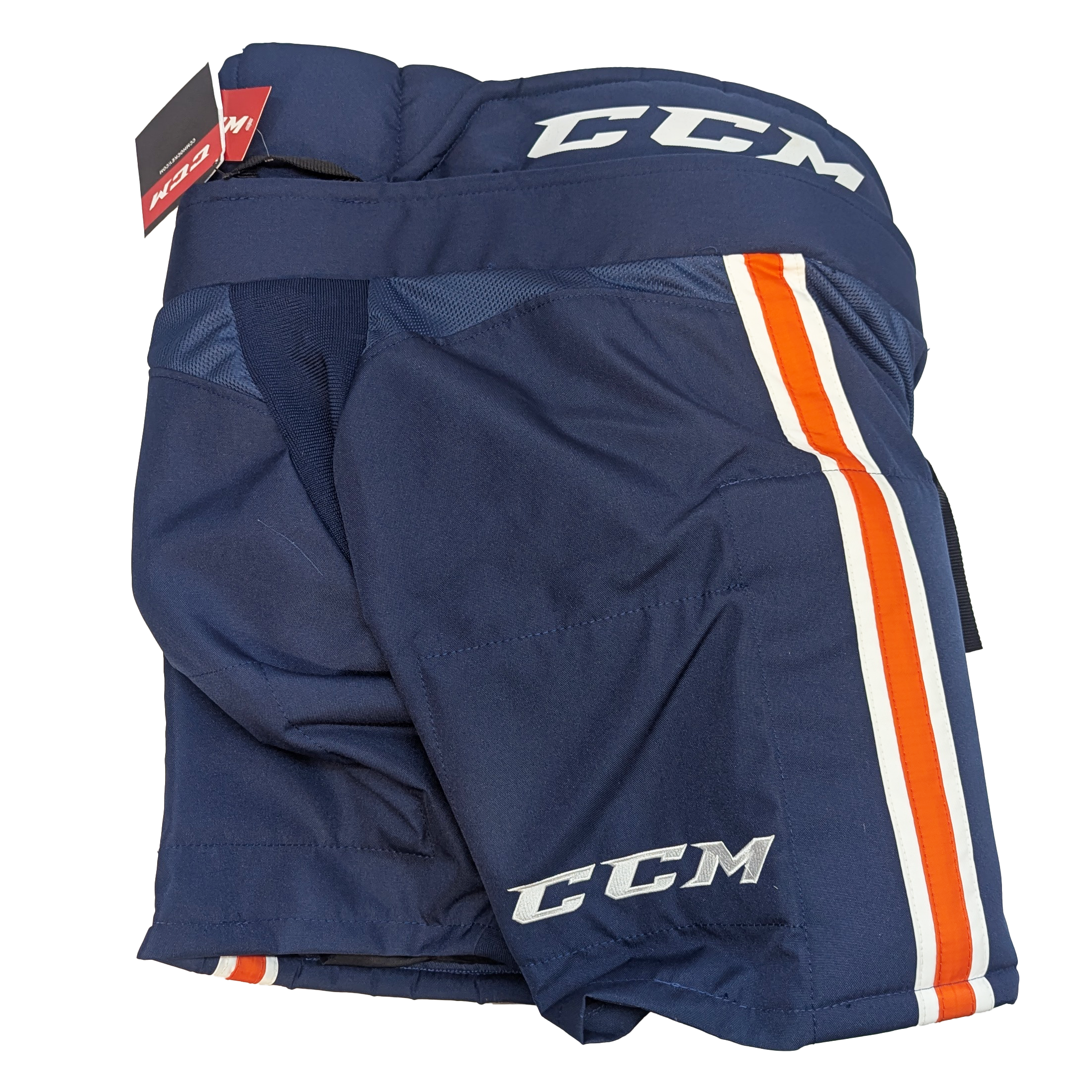 CCM HP31 - Pantalon de hockey WHL Pro Stock (bleu marine/orange/blanc)